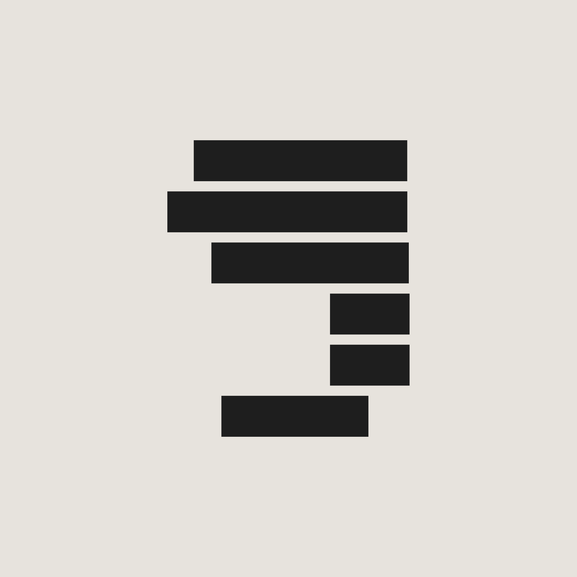 paranine logo: emblem on cream